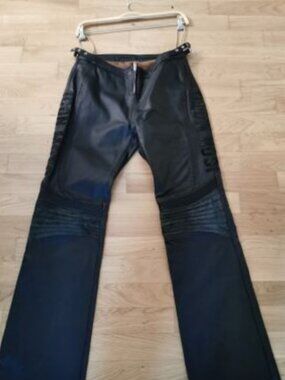 ICON MOTO Black Leather Motorcycle Pants Bombshell Womens Size 9